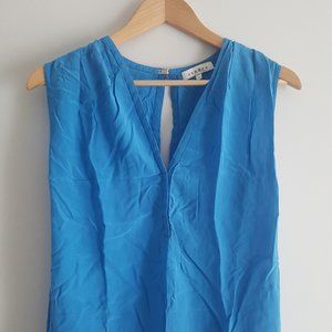 SANDRO 100% Silk Blouse, blue, size 1